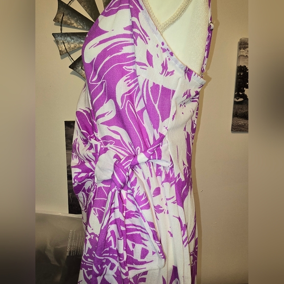 Purple Hawaiian Style Dress Large - Picture 11 of 14
